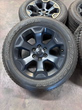 Load image into Gallery viewer, OEM '19-'26 RAM 1500 Matte Black 20" Used Wheels on 275/55R20 Bridgestone  LT

