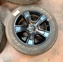 Load image into Gallery viewer, Set of Used 20" '19-'26 RAM 1500 Black OEM Rims 275/55R20 Bridgestone Dueler LT
