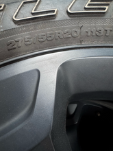 Load image into Gallery viewer, OEM '19-'26 RAM 1500 Matte Black 20" Used Wheels on 275/55R20 Bridgestone  LT
