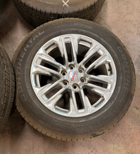 Load image into Gallery viewer, Set of Used Polished 20" '00-'26 GMC Sierra 1500 Wheels 275/60R20 Continental LT
