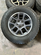 Load image into Gallery viewer, OEM '19-'26 Jeep Gladiator Wrangler 18" Used Rims 265/70R18 Ironman AT Tires LT

