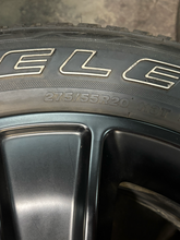 Load image into Gallery viewer, Set of 4 Used '19-'26 RAM 1500 Black 2723 Wheels 275/55R20 Bridgestone Alenza LT
