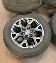 Load image into Gallery viewer, Set of Used '05-'26 Ford F150 Charcoal Machined Rims 275/60R20 Hankook Tires LT
