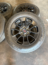 Load image into Gallery viewer, OEM '22-'26 Toyota Tundra Black TRD 20" Used Wheels on 265/60R20 Falken AT3WA LT
