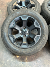 Load image into Gallery viewer, OEM '19-'26 RAM 1500 Matte Black 20" Used Wheels 275/55R20 Bridgestone Tires  LT
