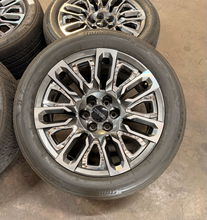 Load image into Gallery viewer, Set of 4 Used 22" '00-'26 GMC Sierra 1500 Denali Wheels 275/50R22 Bridgestone LT
