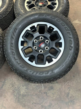 Load image into Gallery viewer, Set of OEM &#39;24-&#39;25 Toyota Tacoma TRD Rims 265/70R17 BFGoodrich Trail Terrain LT
