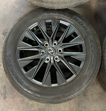 Load image into Gallery viewer, Set of Used 20" '24-'26 Lexus GX550 Black Wheels on 265/55R20 Yokohama Tires LT
