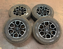 Load image into Gallery viewer, Set of Used '05-'26 Ford F-150 Black &amp; Milled OE Wheels 265/70R18 General ATP LT
