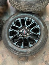 Load image into Gallery viewer, Set of Four Used OEM &#39;22-&#39;25 Toyota Tundra TRD Black Wheels 265/65R20 Tires LT
