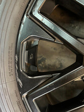 Load image into Gallery viewer, Set of Four Used OEM &#39;22-&#39;25 Toyota Tundra TRD Black Wheels 265/65R20 Tires LT
