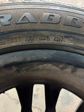 Load image into Gallery viewer, Set of Four Used OEM &#39;22-&#39;25 Toyota Tundra TRD Black Wheels 265/65R20 Tires LT
