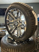 Load image into Gallery viewer, OEM '99-'18 Chevrolet Silverado 1500 Chrome CK158 22" Wheels on 285/45R22 Wheels
