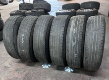 Load image into Gallery viewer, OEM '19-'26 RAM 3500 Dually 17" Used Night Edition Black Wheels on 235/80R17 LT
