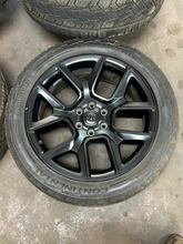 Load image into Gallery viewer, Set of 4 Used 22" Black '19-'26 RAM 1500 Wheels 285/45R22 Terrain Contact AT LT
