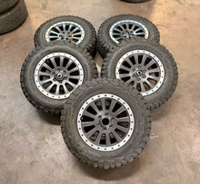 Load image into Gallery viewer, Set of 5 Lightly Used 18" INEOS Grenadier OEM Wheels 255/70R18 BFGoodrich AT LT
