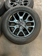 Load image into Gallery viewer, Set of 4 OEM 20" '22-'26 Toyota Tundra Charcoal Rims 265/60R20 Yokohama Tires LT
