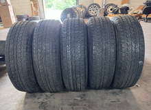 Load image into Gallery viewer, OEM '21-'26 Ford Bronco 18" Black &amp; Machined Wheels 255/70R18 Bridgestone A/T LT
