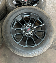 Load image into Gallery viewer, Set of 4 Used 20" OEM '22-'26 Toyota Tundra TRD Pro Wheels 265/60R20 Falken LT
