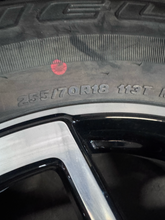 Load image into Gallery viewer, OEM '21-'26 Ford Bronco 18" Black &amp; Machined Wheels 255/70R18 Bridgestone A/T LT
