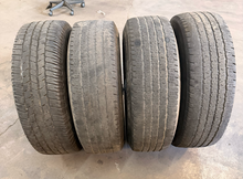 Load image into Gallery viewer, Set of 4 Used 18" '05-'26 RAM 2500 Polished OEM Wheels 275/70R18 Firestone HT LT
