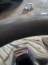 Load image into Gallery viewer, OEM '11-'26 Chevrolet Silverado 2500 Chrome 18" Used Rims 265/70R18 Michelin LT
