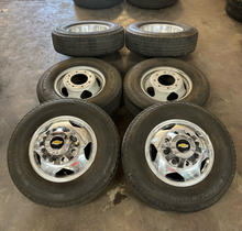 Load image into Gallery viewer, OEM '11-'26 Chevrolet Silverado 3500 DRW 17" Used Wheels 235/80R17 Michelin LT
