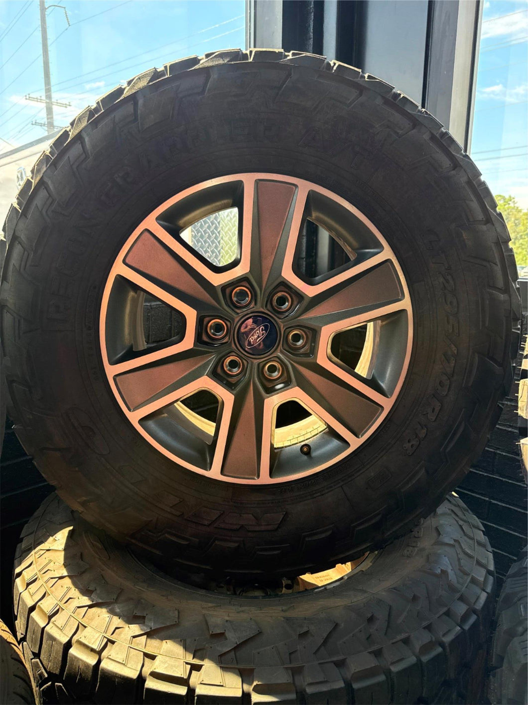 Set of 4 Used '05-'25 Ford F150 3997 Wheels on 295/70R18 Nitto Recon Grappler AT
