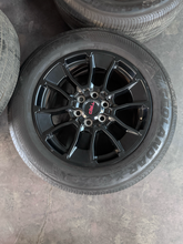Load image into Gallery viewer, OEM '22-'26 Toyota Tundra TRD Pro Used Black 20" Rims 265/60R20 Yokohama XCV LT
