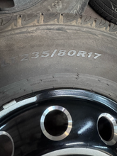 Load image into Gallery viewer, OEM '19-'26 RAM 3500 Dually 17" Used Night Edition Black Wheels on 235/80R17 LT
