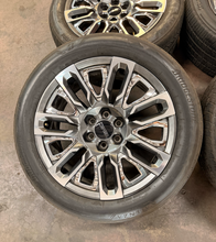 Load image into Gallery viewer, Set of 4 Used 22" '00-'26 GMC Sierra 1500 Denali Wheels 275/50R22 Bridgestone LT
