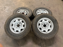 Load image into Gallery viewer, Set of Used 17" '05-'26 Ford F-150 Steel Wheels on 265/70R17 Cooper ATP Tires LT
