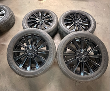 Load image into Gallery viewer, Set of 4 Used 22" '24-'26 Lexus GX550 22" Black Wheels on 265/50R22 Grandtrek LT
