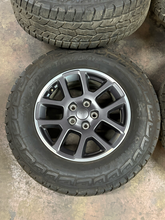 Load image into Gallery viewer, OEM '19-'26 Jeep Gladiator Wrangler 18" Used Rims 265/70R18 Ironman AT Tires LT
