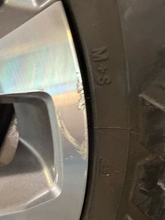 Load image into Gallery viewer, Set of Used '22-'26 Toyota Tundra Grey Machined Rims 275/60R20 Nitto G3 Tires LT
