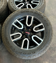 Load image into Gallery viewer, Set of 4 Used AT4 '00-'26 GMC Sierra 1500 Wheels 275/60R20 Goodyear AT Tires LT
