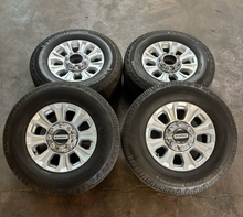 Load image into Gallery viewer, OEM '05-'26 Ford F-250 F-350 18" Silver Used Wheels 275/70R18 Michelin Tires LT
