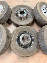 Load image into Gallery viewer, Set of 6 Used '19-'26 RAM 3500 DRW Polished Wheels on 235/80R17 Nexen Tires LT
