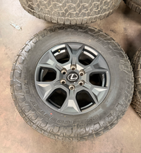 Load image into Gallery viewer, Set of Used '24-'26 Lexus Overtrail+ GX550 Wheels on 265/70R18 Toyo AT3 Tires LT
