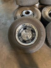 Load image into Gallery viewer, OEM '19-'26 RAM 3500 Dually 17" Used Steel Wheels 235/80R17 Nexen Roadian E LT
