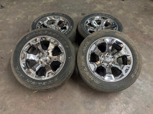 Load image into Gallery viewer, Set of 4 Used 20" Chrome '19-'26 RAM 1500 OEM Wheels 275/55R20 Bridgestone HL LT
