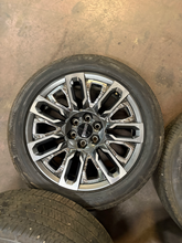 Load image into Gallery viewer, Set of Used 22" Denali Ultimate '00-'26 GMC Sierra 1500 Rims 275/50R22 Tires LT
