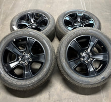 Load image into Gallery viewer, Set of 4 Used OEM Matte Black &#39;19-&#39;25 RAM 1500 Wheels on 275/55R20 Alenza H/L LT
