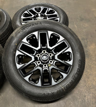 Load image into Gallery viewer, Set of 4 OEM Takeoff &#39;23-&#39;25 Toyota Sequoia Tundra Black Rims 265/60R20 Tires LT
