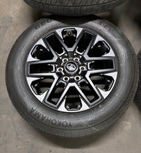 Load image into Gallery viewer, Set of 4 OEM Takeoff &#39;23-&#39;25 Toyota Sequoia Tundra Black Rims 265/60R20 Tires LT
