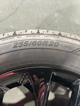 Load image into Gallery viewer, Set of 5 '07-'26 Jeep Wrangler Black 20" Wheels on 255/60R20 Nexen Roadian HTX2
