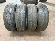 Load image into Gallery viewer, Set of 4 Used OEM 18" Silver '18-'21 BMW X3 Wheels on 225/60R18 Bridgestone H/P
