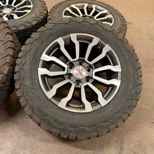 Load image into Gallery viewer, Set of Used '00-'26 GMC Sierra 1500 AT4 18" OEM Wheels 265/65R18 BFG AT TAKO2 LT
