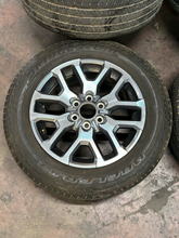 Load image into Gallery viewer, OEM '22-'26 Toyota Tundra Grey Machined 20" Used Wheels 265/60R20 Bridgestone LT
