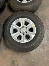 Load image into Gallery viewer, OEM '05-'24 Toyota 4Runner 17" Silver Used Wheels 265/70R17 Dunlop A20 Tires LT
